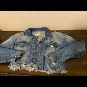 Cropped jean jacket